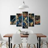 Conjunto de 5 Telas Decorativas em Canvas Vitral Ols - Love decor
