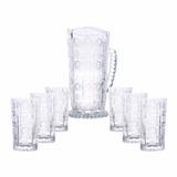 Conjunto de 6 copos e 1 jarra cristal starry - Rojemac