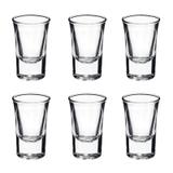Conjunto de 6 Copos para Shot Bebidas Vidro para Festas Enfeite 35 ml - Mundo thata