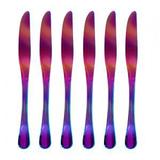 Conjunto de 6 Facas de Mesa Elite Rainbow Furtacor - Decorafast