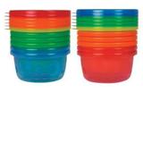 Conjunto de 6 potes infantis com tampa - the first years - 236ml