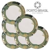 Conjunto de 6 Pratos Rasos Coup Foliage 27cm Porto Brasil