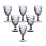 Conjunto de 6 Taças Água em Vidro Bico de Abacaxi 260ml Lyor - Outros