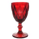 Conjunto de 6 taças para vinho - vermelho - 16 cm - Btc decor