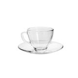 Conjunto de 6 Xícaras de Chá com Pires em Vidro 238ml Rojemac - Outros