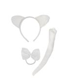 Conjunto De Acessórios Carnaval Gatinho Branco - Cromus