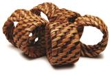 Conjunto de Argolas para Guardanapos Organic Rattan 6 Peças Tyft - Yoi