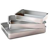 Conjunto de assadeiras 3 peças polidas classic Panelux