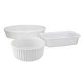 Conjunto de Assadeiras Cerâmica 3 Peças Branco Trevalla Gourmet - by MondoCeram