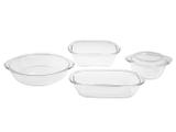 Conjunto de Assadeiras Sempre Quadrada - de Vidro 5 Peças 15170200636965