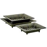 Conjunto de bandejas de ferro- 3 pcs - Btc decor