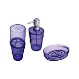 Conjunto de Banheiro Mor Aquarius Roxo 008357
