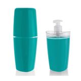 Conjunto De Banheiro Tule Azul Ou