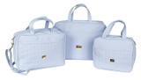 Conjunto De Bolsas Elegance Azul 3 Peças - Aime baby