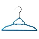 Conjunto de Cabide de Veludo Infantil Carro Azul 3pçs - Home space