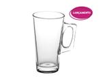 Conjunto De Caneca Cappuccino Transparente 370 ml - Casa linda