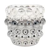 Conjunto de castiçais de vidro cromado 6pcs 9,5cm x 9,5cm x 9,5 - Btc decor