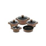 Conjunto de cerâmica ceraflame 5 peças duo smart cobre