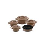 Conjunto de cerâmica ceraflame 5 peças duo+ smart cobre