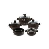 Conjunto de cerâmica ceraflame premiere joy 5 peças - chocolate