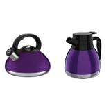 Conjunto de Chaleira 3L e Bule Térmico 0,6L MadeiraMadeira 402848 Roxo - Euro home