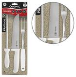Conjunto De Churrasco Com Faca 8'' + Garfo 7'' + Chaira 8'' - Original line