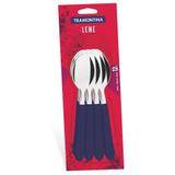 Conjunto de Colheres de Mesa Inox 12 Peças Leme Azul - Tramontina