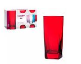 Conjunto de Copos Bali Vermelho 320ml - Com 6 Peças - Casa linda