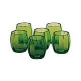 Conjunto de copos de acrilico verde 6 pcs pequeno - Btc decor