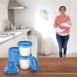 Conjunto De Copos De Armazenamento - 10 Copos Com Tampa - Philips Avent