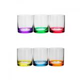 Conjunto de Copos para Whisky de Cristal Ecológico 6 Peças 310ml Set-Bar Favorit Rojemac Colorido