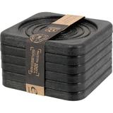 Conjunto de Descansos 6 Peças para Copo Evo Preto
