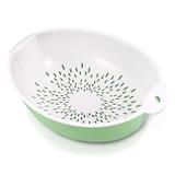 Conjunto de escorredor para macarrão legumes frutas alimentos 2 peças jacki design verde