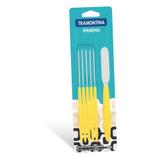 Conjunto de Espátulas Inox 6 Peças Ipanema Amarelo - Tramontina