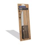 Conjunto de Facas 5 Polegadas 6 Peças Tramontina Polywood Castanho 21100/695