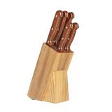 Conjunto De Facas 6 Peças Com Cepo Daily Brinox