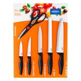 Conjunto de Facas 6 Peças Cross Brinox