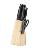 Conjunto De Facas 7 Peças Com Cepo Cross Brinox