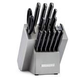 Conjunto de Facas Aço Inox Classic 14 Peças com Rebite Triplo - Onyx Black - Kitchenaid
