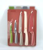 Conjunto de Facas com Tábuas James.F Colorê 9 Peças - 29152