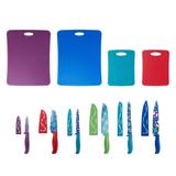 Conjunto de Facas Farberware Multicolor e Tábuas para Corte 16 Peças - Exótica