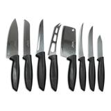 Conjunto de Facas Inox 8 Peças Tramontina Premium - Preto