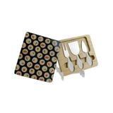 Conjunto de facas para queijo, formato quadrado - Urban