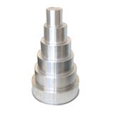 Conjunto de Formas de Alumínio 10 cm 6 peças Fundo Fixo - Aluminio amj