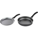 Conjunto de Frigideira Funda e Tapioqueira 22cm Turim Tramontina Grafite