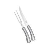Conjunto de Garfo e Faca em Inox - Euro