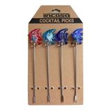 Conjunto de garfos para petisco 4 pcs 11,5cm x 2cm x 0,5cm - Btc decor