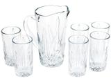 Conjunto de Jarra 1,4L e Copos 380ml de Vidro - Lyor Miami 7 Peças