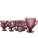 Conjunto de Jarra , Taças para Água e Taças de Sobremesa 13 Pçs Vinho - Mimo Style
