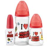 Conjunto de Mamadeiras - 3 Unidades - Design - Minnie Mouse - Lillo